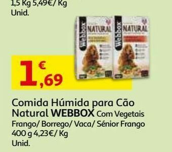Auchan Comida húm natural cão webbox promoção