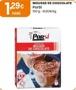 Intermarché Mousse de chocolate PorSi promoção