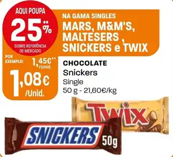 Intermarché Chocolate Snickers promoção