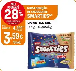 Intermarché Smarties mini promoção