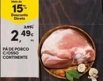 Continente Pá de Porco C/ Osso Courato promoção