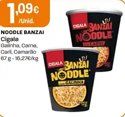 Intermarché Noodle banzai cigala promoção