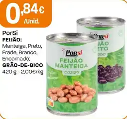 Intermarché PorSi FEIJÃO Manteiga, Preto, Frade, Branco, Encarnado; GRÃO-DE-BICO promoção