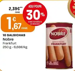 Intermarché 10 salsichas nobre promoção