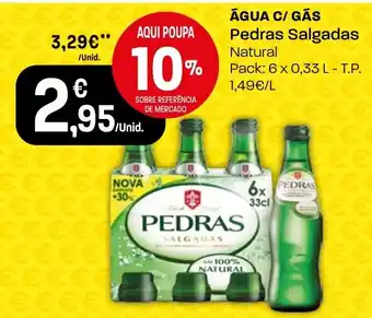 Intermarché Água c/ gás Pedras Salgadas Natural promoção