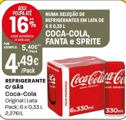 Intermarché Refrigerante c/ gās Coca-Cola promoção
