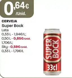 Intermarché CERVEJA Super Bock promoção