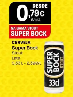 Intermarché Cerveja super bock stout promoção