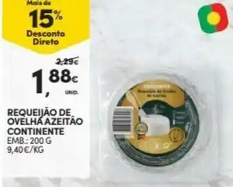 Continente Requeijão de Ovelha Azeitão Continente 200g promoção
