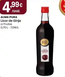 Intermarché ALMA PURA Licor de Ginja promoção