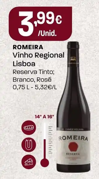 Intermarché ROMEIRA Vinho Regional Lisboa promoção