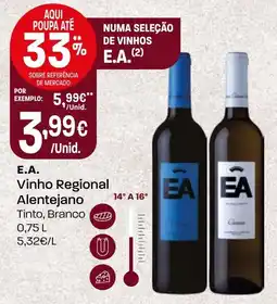Intermarché E.A. Vinho Regional Alentejano promoção