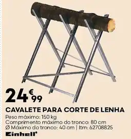 Bricomarché Cavalete para corte de lenha promoção