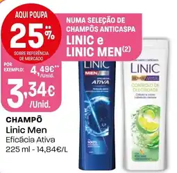 Intermarché CHAMPÔ Linic Men Eficacia Ativa promoção