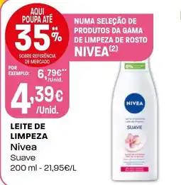 Intermarché Leite de limpeza nivea suave promoção