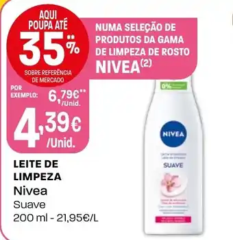 Intermarché Leite de limpeza nivea suave promoção