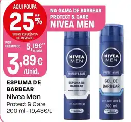 Intermarché Espuma de barbear Nivea Men promoção