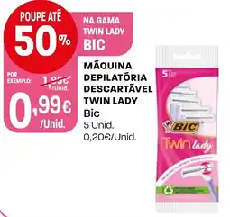Intermarché Máquina descartável twin lady Bic promoção