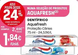 Intermarché DENTÍFRICO Aquafresh promoção