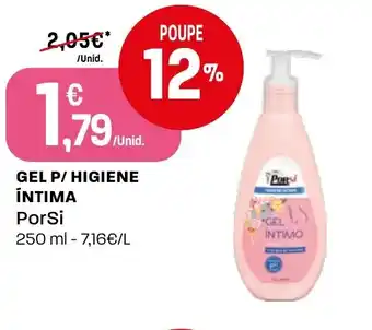 Intermarché Gel p/ higiene íntima PorSi promoção