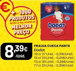 Intermarché Fralda cueca pants Dodot promoção
