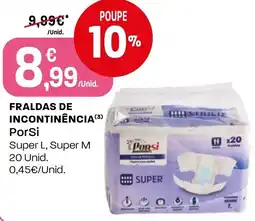 Intermarché Fraldas de incontinência PorSi promoção