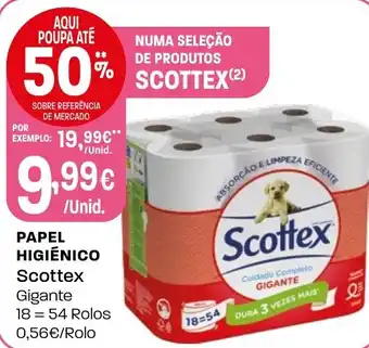 Intermarché Papel higiénico Scottex promoção