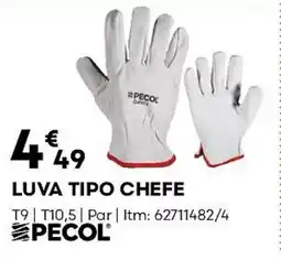 Bricomarché Pecol luva tipo chefe promoção