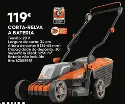 Bricomarché Corta-relva a bateria promoção