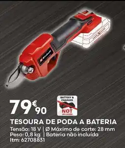 Bricomarché Tesoura de poda a bateria promoção