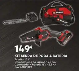 Bricomarché Kit serra de poda a bateria promoção