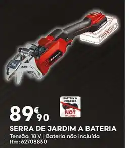 Bricomarché Serra de jardim a bateria promoção