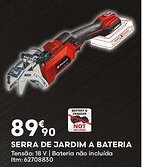 Bricomarché Serra de jardim a bateria promoção