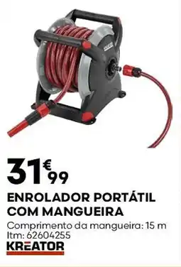 Bricomarché Enrolador portátil com mangueira promoção