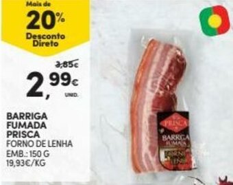 Continente Barriga Fumada Prisca 150g promoção