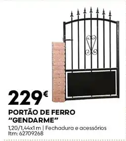 Bricomarché Portão de ferro "gendarme" promoção