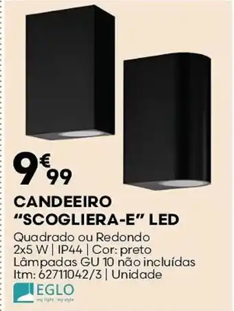 Bricomarché Candeeiro "scogliera-e" led promoção