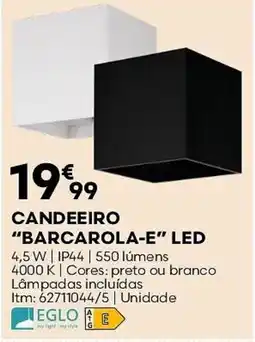 Bricomarché Candeeiro "barcarola-e" led promoção