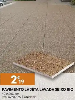 Bricomarché Pavimento lajeta lavada seixo rio promoção