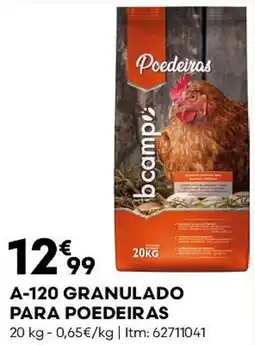 Bricomarché A-120 granulado para poedeiras promoção