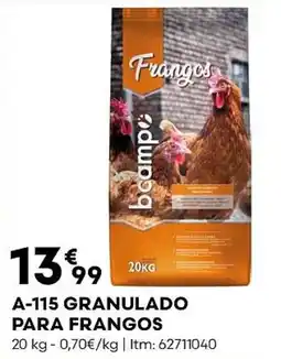 Bricomarché A-115 granulado para frangos promoção