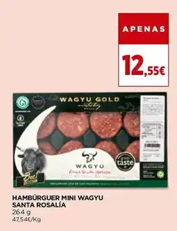 El Corte Inglés Hamburguer mini wagyu santa rosalía promoção