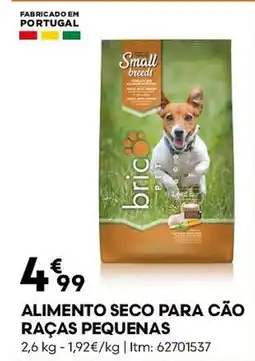 Bricomarché Alimento seco para cão raças pequenas promoção