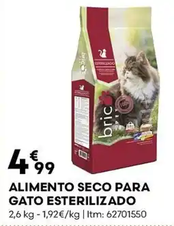 Bricomarché Alimento seco para gato esterilizado promoção