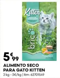 Bricomarché Alimento seco para gato kitten promoção