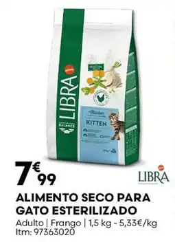 Bricomarché Alimento seco para gato esterilizado promoção