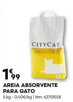Bricomarché Areia absorvente para gato promoção