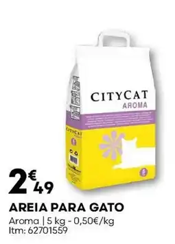 Bricomarché Areia para gato promoção