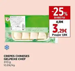 El Corte Inglés Crepes chineses gelpeixe chef promoção