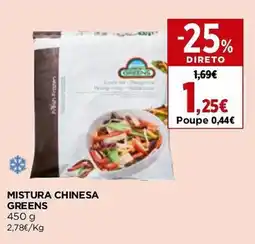 El Corte Inglés Mistura chinesa greens promoção